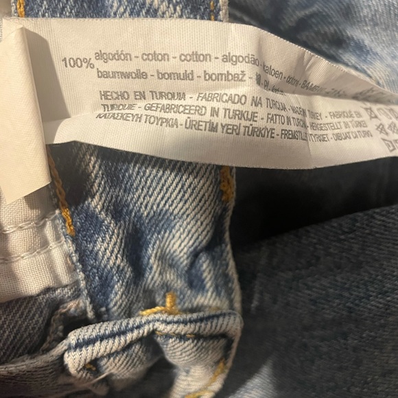 Zara 1975 Denim Jeans Cropped Flare High Rise Western Size 2 Small - Picture 12 of 12